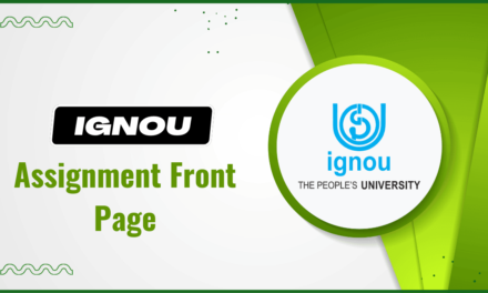 Create a Professional IGNOU Assignment Front Page